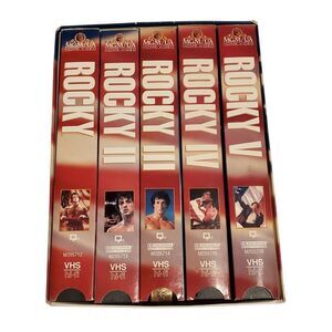 Rocky VHS Collection Commemorative 20th Anniversary Movie Gift Box Set  All 5